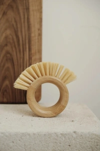 Ahşap Sebze Meyve Yıkama Fırçası