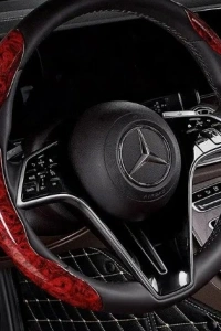 Ahşap Tasarımlı Direksiyon Simidi Koruma Kılıfı 2 li