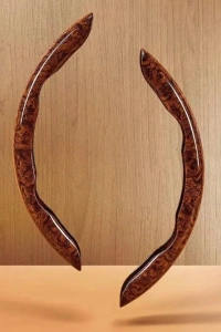 Ahşap Tasarımlı Direksiyon Simidi Koruma Kılıfı 2 li