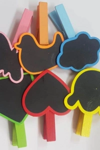 Ahşap Yazı Tahtalı Mandal Seti