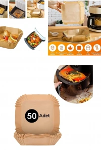 Airfreyer Fritöz Kağıdı Kare XL / XXL 50li
