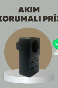 Akıllı Akım Dengelemeli Priz 2500W 4 USB Type C Çıkışlı