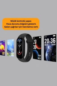 Akıllı Bileklik – Kalp Atışı, Uyku, Adımsayar ve Bildirim Takibi