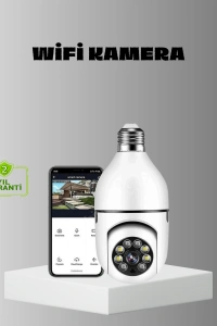 Akıllı Duy Kamera Gece Görüşlü ve Hareket Algılama Sensörlü