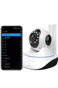 Akıllı Gece Görüşlü Sensörlü Wifi Kamera Telefondan Takip Edilebilir