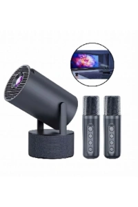Akıllı Projeksiyon Cihazı Karaoke Mikrofonlu 1080P Android