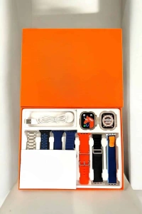 Akıllı Saat 7 Kordonlu Metal,Plastik Ve Hasır Kordon Seçeneği