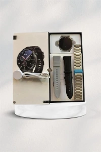 Akıllı Saat Çoklu Kordon Seçeneği Amoled Ekran Çok Fonksiyonlu Bluetooth Bağlantılı