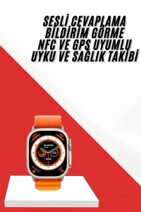 Akıllı Saat GPS Özelliği Bildirim Görme Adımsayar Sesli Görüşme Yapabilen