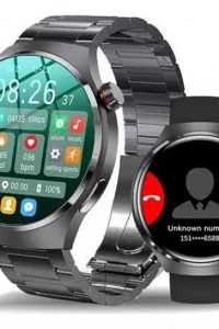 Akıllı Saat Metal Kordonlu GPS ve NFC Uyumlu Arama Cevaplayan