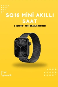 Akıllı Saat SQ-16 Mini Series 10 | Unisex Tasarım, Sağlık ve Spor Takibi