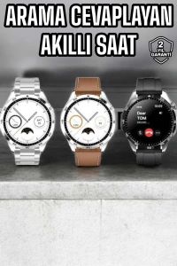 Akıllı Saat Titreşimli Amoled Ekran Uyku ve Sağlık Takibi Sesli Görüşme