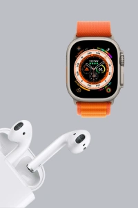 Akıllı Saat ve Kablosuz Kulaklık iOS Android Uyumlu Teknoloji Seti