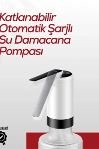Akıllı Şarjlı Damacana Pompası Tek Tuşla Su Dolum