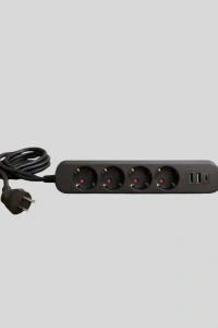 Akım Korumalı Çoklu Priz 4’lü 2 USB 1 Type-C 2500W Güçlü Tasarım