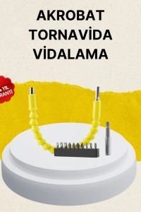 Akrobat Vidalama Uç Seti 12 Parça Profesyonel Dar Alan Kullanım