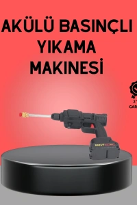 Akülü Basınçlı Yıkama Tabancası 450PSI Su Püskürtme Makinesi
