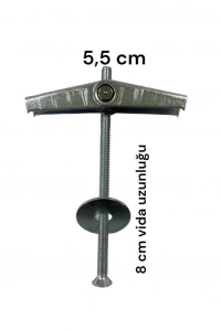 Alçıpan Askı Dübel Yaylı 12X80 5 Adet