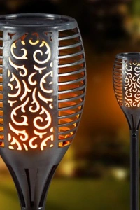 Alev Efektli Solar Bahçe Lambası Small