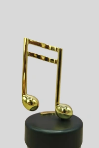 Altın Nota Temalı Müzik Kutusu  Müzikli Hediyelik
