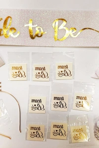 Altın Renk Bride Partisi Seti 13 Parça