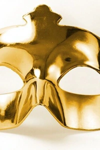 Altın Renk Ekstra Parlak Balo Maskesi