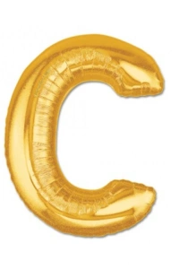 Altın Sarısı Folyo Harf Balon 1 Metre
