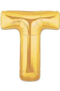 Altın Sarısı Folyo Harf Balon 1 Metre