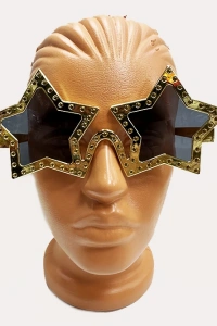 Altın Yıldız Metalize Parti Gözlüğü