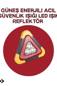 Alüminyum Gövdeli LED Üçgen Reflektörlü Acil Işık