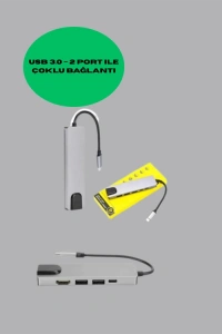 Alüminyum Gövdeli Type‑C HDMI & Ethernet Adaptör – Tak & Çalıştır