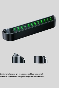 Alüminyum Kasa Gri Çevirmeli Araç İçi Telefon Numaratörü