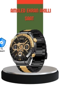 Amoled Ekran Akıllı Saat Bluetooth 5.1 Çağrı Destekli 3 Bileklikli