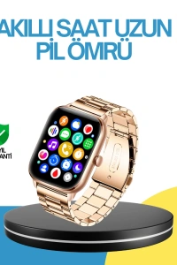 AMOLED Ekranlı Türkçe Menülü Akıllı Saat Bluetooth Görüşmeli