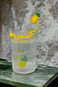 Ananas Tasarımlı Kupa Bardak