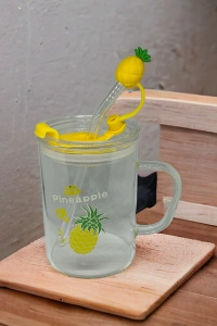 Ananas Tasarımlı Kupa Bardak