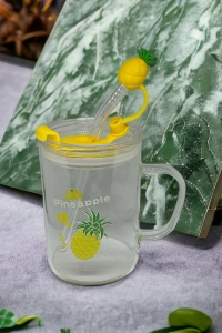 Ananas Tasarımlı Kupa Bardak