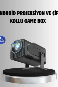 Android Projeksiyon Game Box – 1280x720p HD Çözünürlük, Bluetooth,HDMI ve USB Girişli