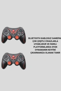 Android Uyumlu Gamepad X3 Game Stick Oyun Kolu Bluetooth Bağlantılı