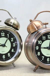 Antik Metal Çalar Saat Küçük Boy