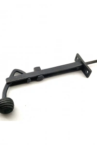 Antika Tarz Dekoratif Pirinç Ayarlı Panjur Stoperi - 150x55 mm, Oksit