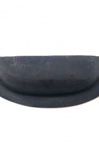 Antika Tarz Dekoratif Pirinç Düz Tas Mobilya Kulbu - 37x87 mm, Oksit