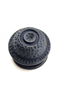 Antika Tarz Dekoratif Pirinç Gözlü Kapı Tokmağı - 78mm Çap, Oksit