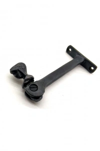 Antika Tarz Dekoratif Pirinç Kafalı Panjur Stoperi - 105x55 mm, Oksit