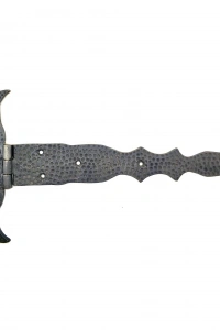 Antika Tarz Dekoratif Pirinç Kuyruklu Dövme Menteşe - 251x393 mm, Oksit