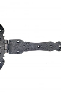 Antika Tarz Dekoratif Pirinç Kuyruklu Düğmeli Menteşe No3 - 155x240 mm, Oksit