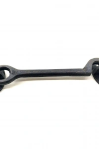 Antika Tarz Dekoratif Pirinç Maymuncuk Çengeli - 13cm, Oksit