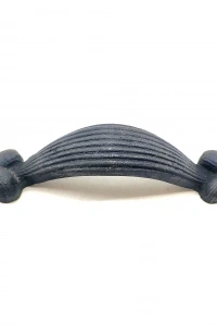 Antika Tarz Dekoratif Pirinç Örgü Mobilya Kulbu - 22x120 mm, Oksit