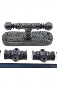 Antika Tarz Dekoratif Pirinç Üstten İspanyolet - 133x40 mm, Oksit