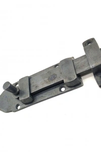 Antika Tarz Dekoratif Pirinç Yassı Kapı Sürgüsü - 35x145 mm, Oksit
